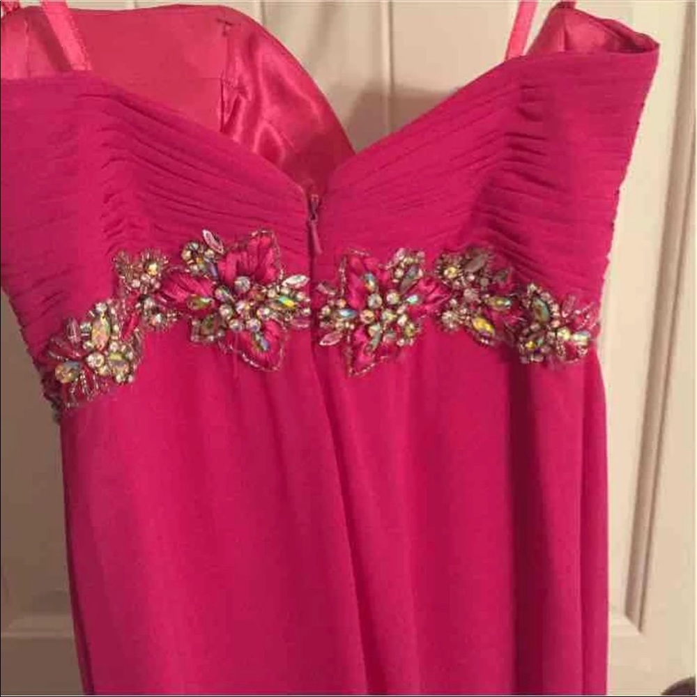 Pink strapless Prom Dress - Picture 4 of 4